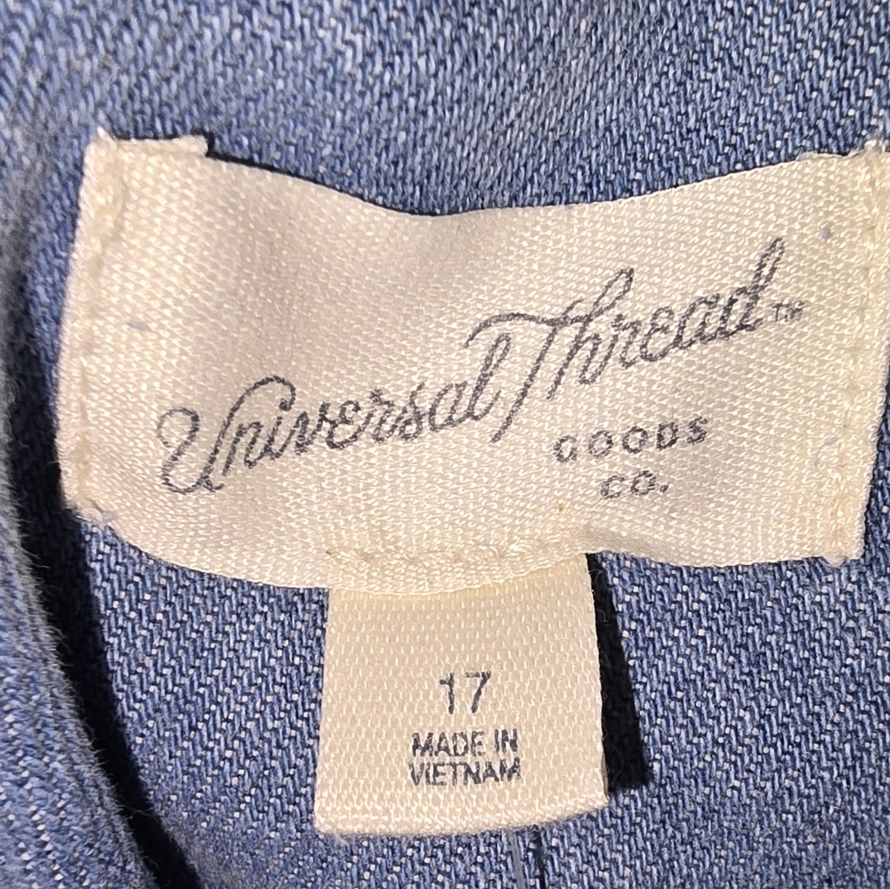 #417 Universal Thread Denim Blue Jumpsuit - Picture 5 of 7